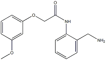 N-[2-(aminomethyl)phenyl]-2-(3-methoxyphenoxy)acetamide Struktur