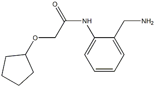 N-[2-(aminomethyl)phenyl]-2-(cyclopentyloxy)acetamide Struktur