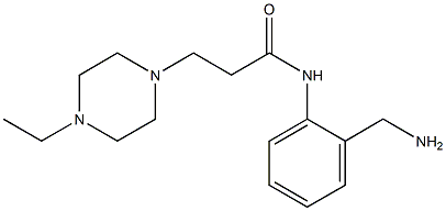 N-[2-(aminomethyl)phenyl]-3-(4-ethylpiperazin-1-yl)propanamide Struktur