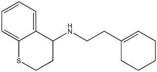 N-[2-(cyclohex-1-en-1-yl)ethyl]-3,4-dihydro-2H-1-benzothiopyran-4-amine Struktur