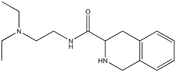 N-[2-(diethylamino)ethyl]-1,2,3,4-tetrahydroisoquinoline-3-carboxamide Struktur