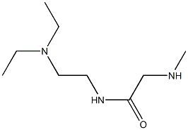 N-[2-(diethylamino)ethyl]-2-(methylamino)acetamide Struktur