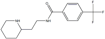 N-[2-(piperidin-2-yl)ethyl]-4-(trifluoromethyl)benzamide Struktur