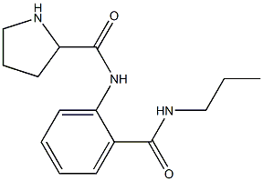 N-[2-(propylcarbamoyl)phenyl]pyrrolidine-2-carboxamide Struktur