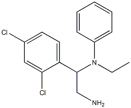 N-[2-amino-1-(2,4-dichlorophenyl)ethyl]-N-ethylaniline Struktur