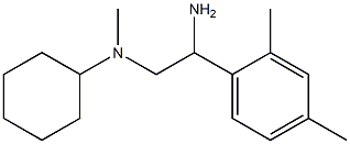 N-[2-amino-2-(2,4-dimethylphenyl)ethyl]-N-methylcyclohexanamine Struktur