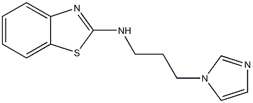 N-[3-(1H-imidazol-1-yl)propyl]-1,3-benzothiazol-2-amine Struktur