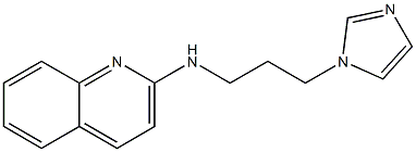 N-[3-(1H-imidazol-1-yl)propyl]quinolin-2-amine Struktur