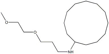 N-[3-(2-methoxyethoxy)propyl]cyclododecanamine Struktur