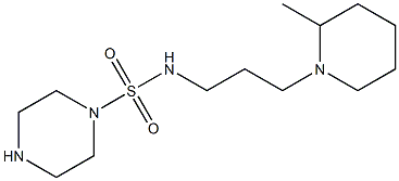 N-[3-(2-methylpiperidin-1-yl)propyl]piperazine-1-sulfonamide Struktur