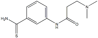 N-[3-(aminocarbonothioyl)phenyl]-3-(dimethylamino)propanamide Struktur