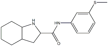 N-[3-(methylthio)phenyl]octahydro-1H-indole-2-carboxamide Struktur