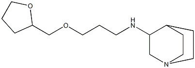 N-[3-(oxolan-2-ylmethoxy)propyl]-1-azabicyclo[2.2.2]octan-3-amine Struktur