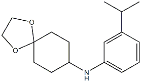 N-[3-(propan-2-yl)phenyl]-1,4-dioxaspiro[4.5]decan-8-amine Struktur