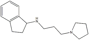 N-[3-(pyrrolidin-1-yl)propyl]-2,3-dihydro-1H-inden-1-amine Struktur