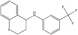 N-[3-(trifluoromethyl)phenyl]-3,4-dihydro-2H-1-benzothiopyran-4-amine Struktur