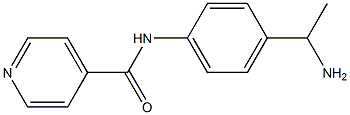 N-[4-(1-aminoethyl)phenyl]isonicotinamide Struktur