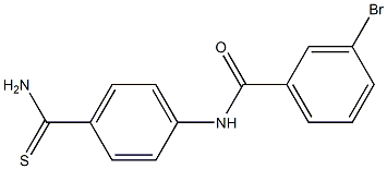 N-[4-(aminocarbonothioyl)phenyl]-3-bromobenzamide Struktur