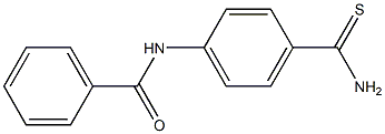 N-[4-(aminocarbonothioyl)phenyl]benzamide Struktur