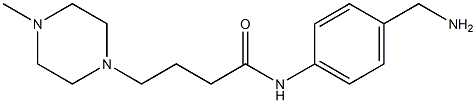 N-[4-(aminomethyl)phenyl]-4-(4-methylpiperazin-1-yl)butanamide Struktur