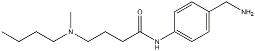 N-[4-(aminomethyl)phenyl]-4-[butyl(methyl)amino]butanamide Struktur