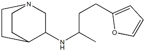 N-[4-(furan-2-yl)butan-2-yl]-1-azabicyclo[2.2.2]octan-3-amine Struktur