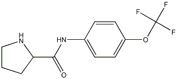 N-[4-(trifluoromethoxy)phenyl]pyrrolidine-2-carboxamide Struktur