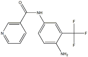 N-[4-amino-3-(trifluoromethyl)phenyl]nicotinamide Struktur