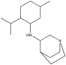 N-[5-methyl-2-(propan-2-yl)cyclohexyl]-1-azabicyclo[2.2.2]octan-3-amine Struktur