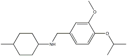 N-{[3-methoxy-4-(propan-2-yloxy)phenyl]methyl}-4-methylcyclohexan-1-amine Struktur