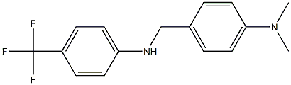 N-{[4-(dimethylamino)phenyl]methyl}-4-(trifluoromethyl)aniline Struktur