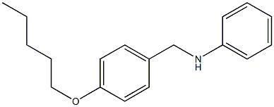 N-{[4-(pentyloxy)phenyl]methyl}aniline Struktur