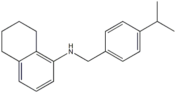 N-{[4-(propan-2-yl)phenyl]methyl}-5,6,7,8-tetrahydronaphthalen-1-amine Struktur