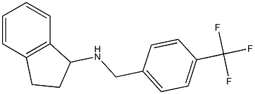 N-{[4-(trifluoromethyl)phenyl]methyl}-2,3-dihydro-1H-inden-1-amine Struktur