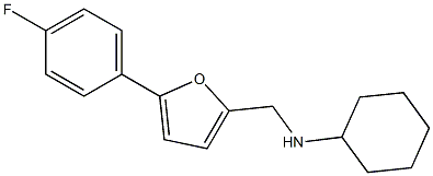 N-{[5-(4-fluorophenyl)furan-2-yl]methyl}cyclohexanamine Struktur