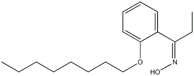 N-{1-[2-(octyloxy)phenyl]propylidene}hydroxylamine Struktur