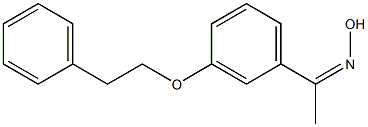 N-{1-[3-(2-phenylethoxy)phenyl]ethylidene}hydroxylamine Struktur