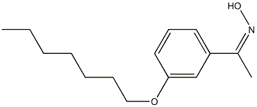 N-{1-[3-(heptyloxy)phenyl]ethylidene}hydroxylamine Struktur