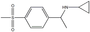 N-{1-[4-(methylsulfonyl)phenyl]ethyl}cyclopropanamine Struktur