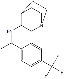 N-{1-[4-(trifluoromethyl)phenyl]ethyl}-1-azabicyclo[2.2.2]octan-3-amine Struktur