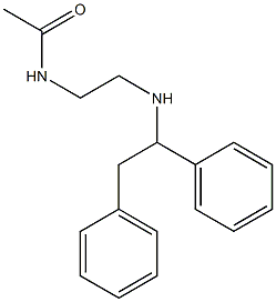 N-{2-[(1,2-diphenylethyl)amino]ethyl}acetamide Struktur