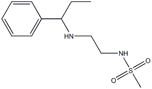 N-{2-[(1-phenylpropyl)amino]ethyl}methanesulfonamide Struktur