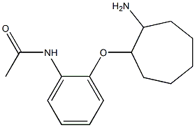 N-{2-[(2-aminocycloheptyl)oxy]phenyl}acetamide Struktur