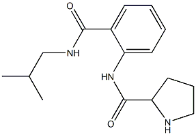 N-{2-[(2-methylpropyl)carbamoyl]phenyl}pyrrolidine-2-carboxamide Struktur