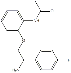 N-{2-[2-amino-2-(4-fluorophenyl)ethoxy]phenyl}acetamide Struktur