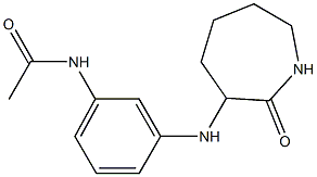 N-{3-[(2-oxoazepan-3-yl)amino]phenyl}acetamide Struktur