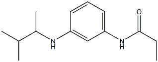 N-{3-[(3-methylbutan-2-yl)amino]phenyl}propanamide Struktur