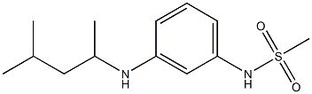 N-{3-[(4-methylpentan-2-yl)amino]phenyl}methanesulfonamide Struktur