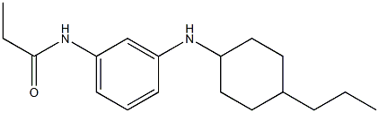 N-{3-[(4-propylcyclohexyl)amino]phenyl}propanamide Struktur