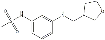 N-{3-[(oxolan-3-ylmethyl)amino]phenyl}methanesulfonamide Struktur